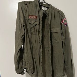 Army Green Button Up